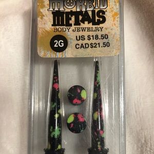****2 for $12!!!! Morbid metals plug and taper set
